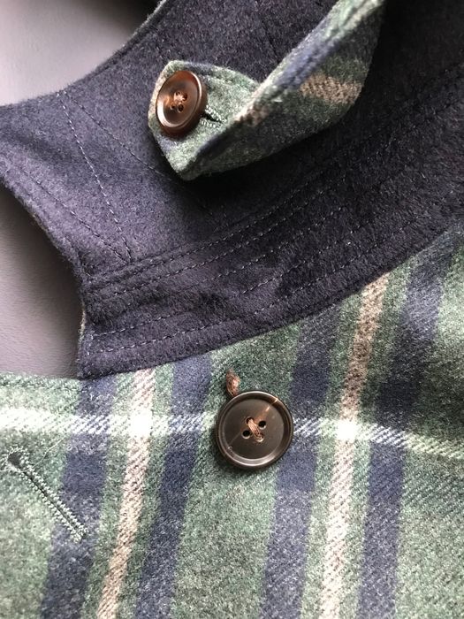 Wełniany płaszcz przeciwdeszczowy z kapturem Suitsupply 48 nowy