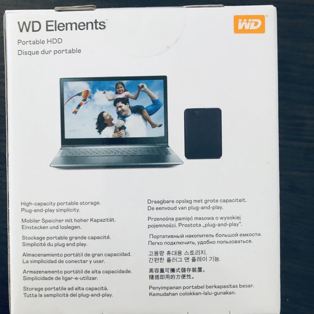Зовнішній накопичувач WD Elements 5tb