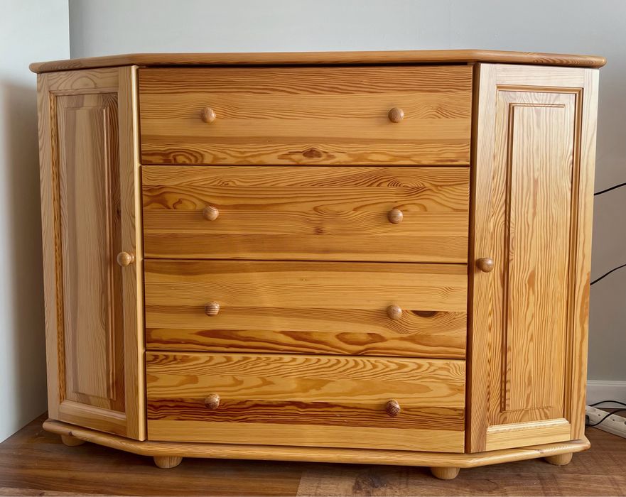 Komoda drewniana sosnowa