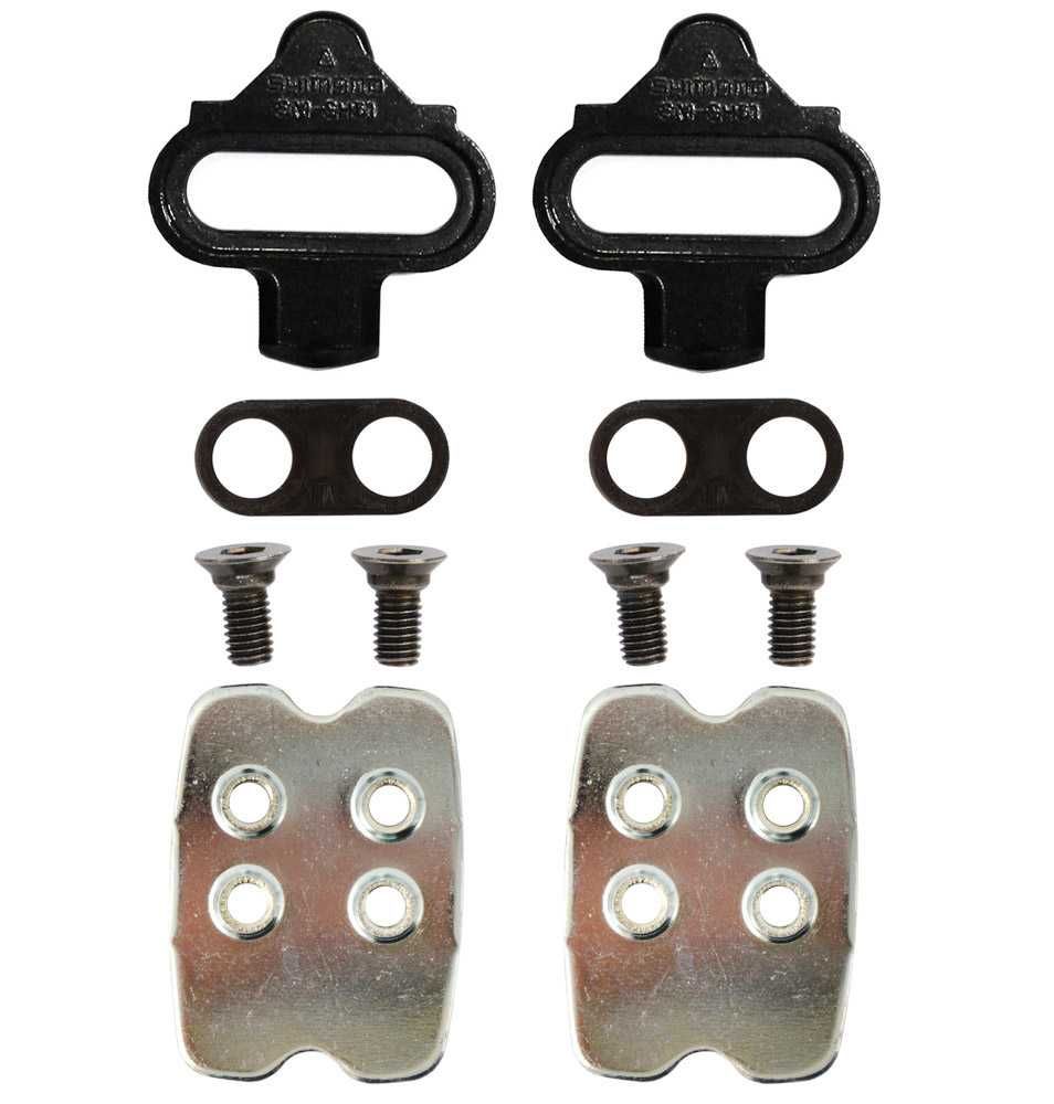 Conjunto Cleats Shimano SM-SH51 SPD com porca de fixação