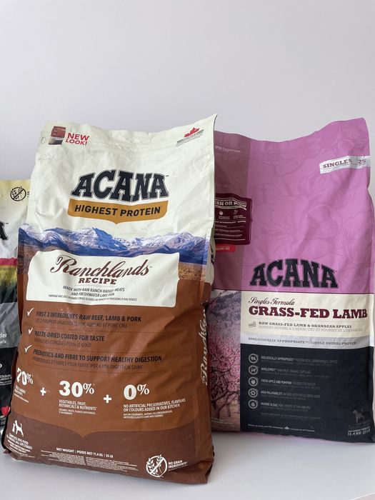 Корм Acana (Акана) Grass Fed Lamb- 2 кг 6кг 11- 17кг для собак з ягням