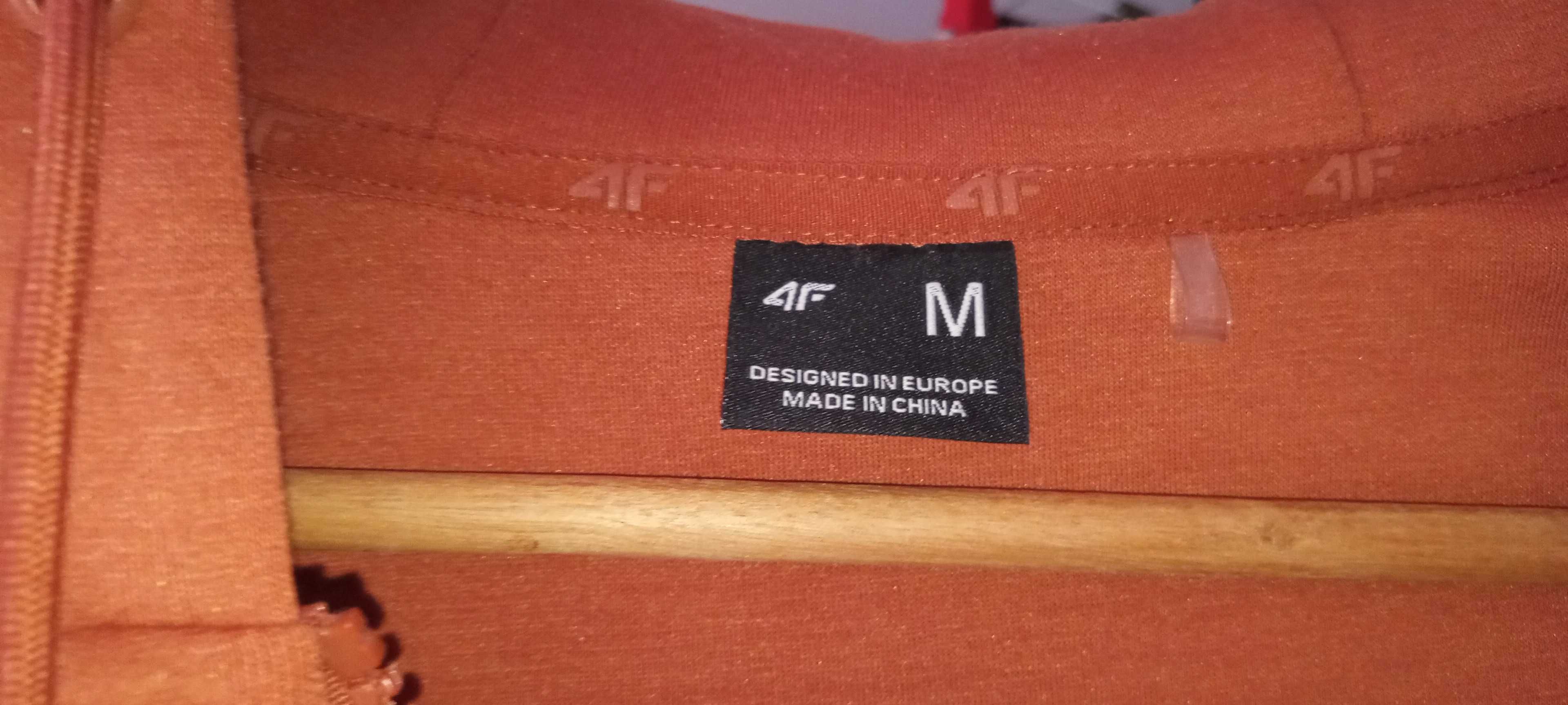 Jasna Bordowa Bluza Sportowa 4F rozm. M [80% bawełna + 20% wiskoza]