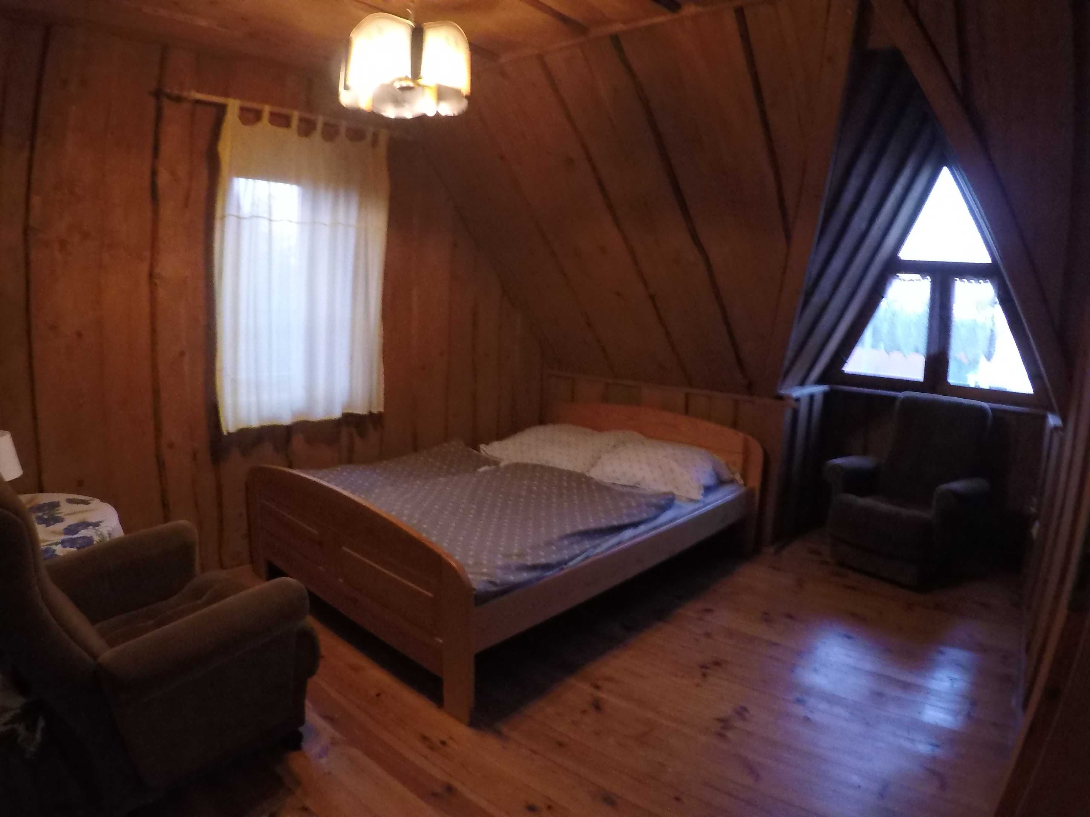 Domki na Kaszubach ,nad jeziorem. Wdzydze Kiszewskie.