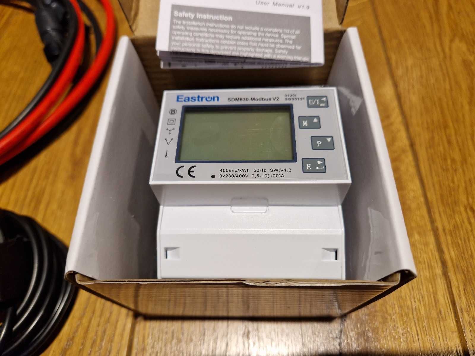 Licznik Eastron SDM630 V2, przekładniki STMHALL HY33C1, Solplanet