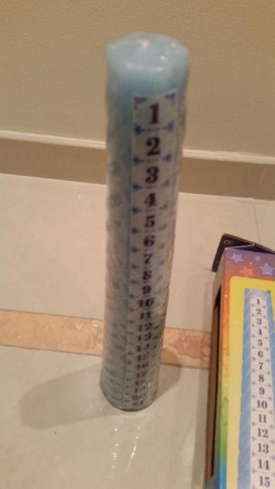 Vela para acender nos dias de aniversário -Dura 21 anos