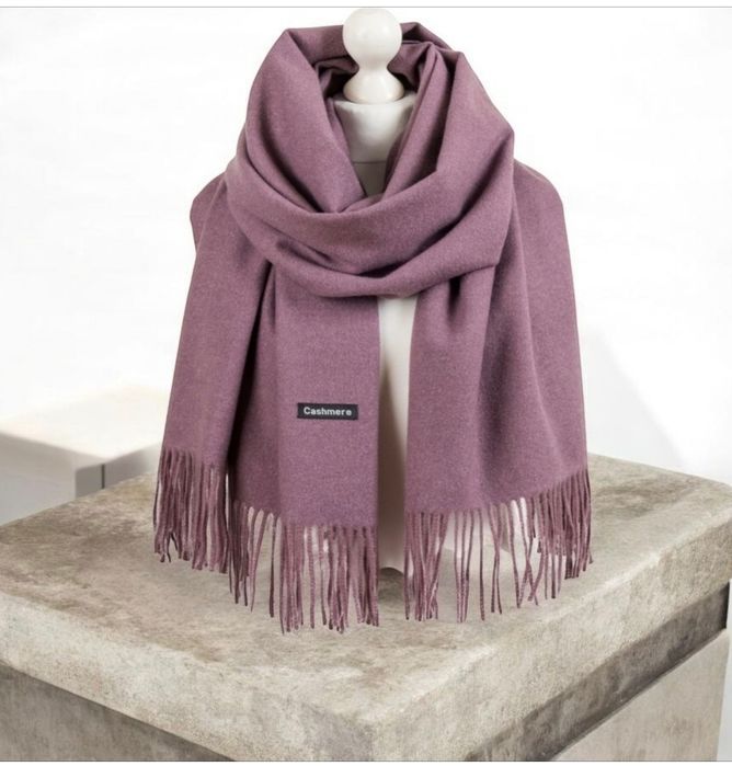 Nowy fioletowy damski szalik modny elegancki