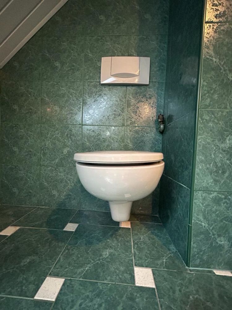 Uzywana miska WC wraz z przyciskiem