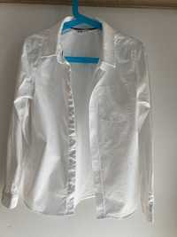 Koszula chłopięca biała rozmiar 134 cm, h&m