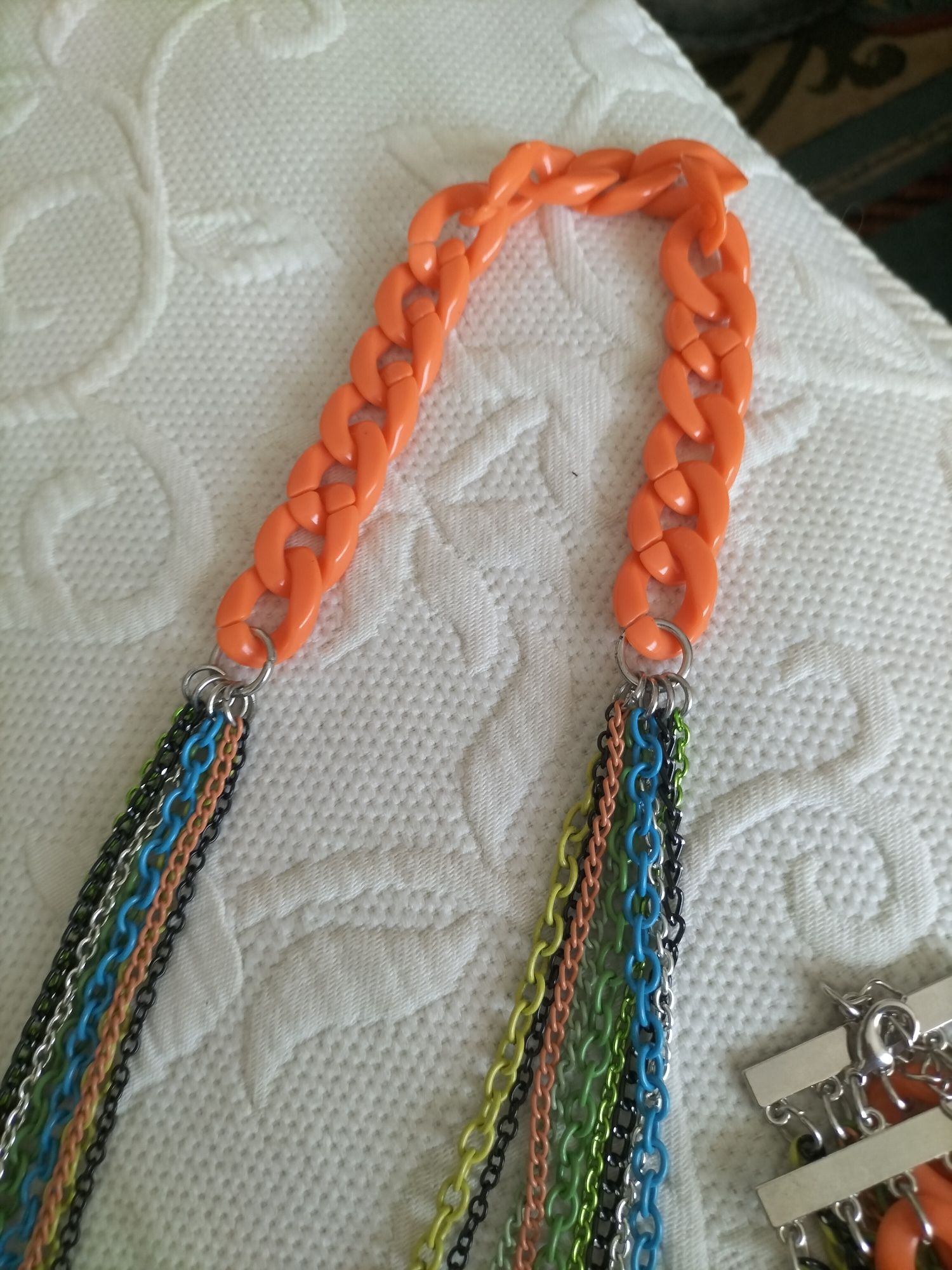 Conjunto colar+pulseira novo