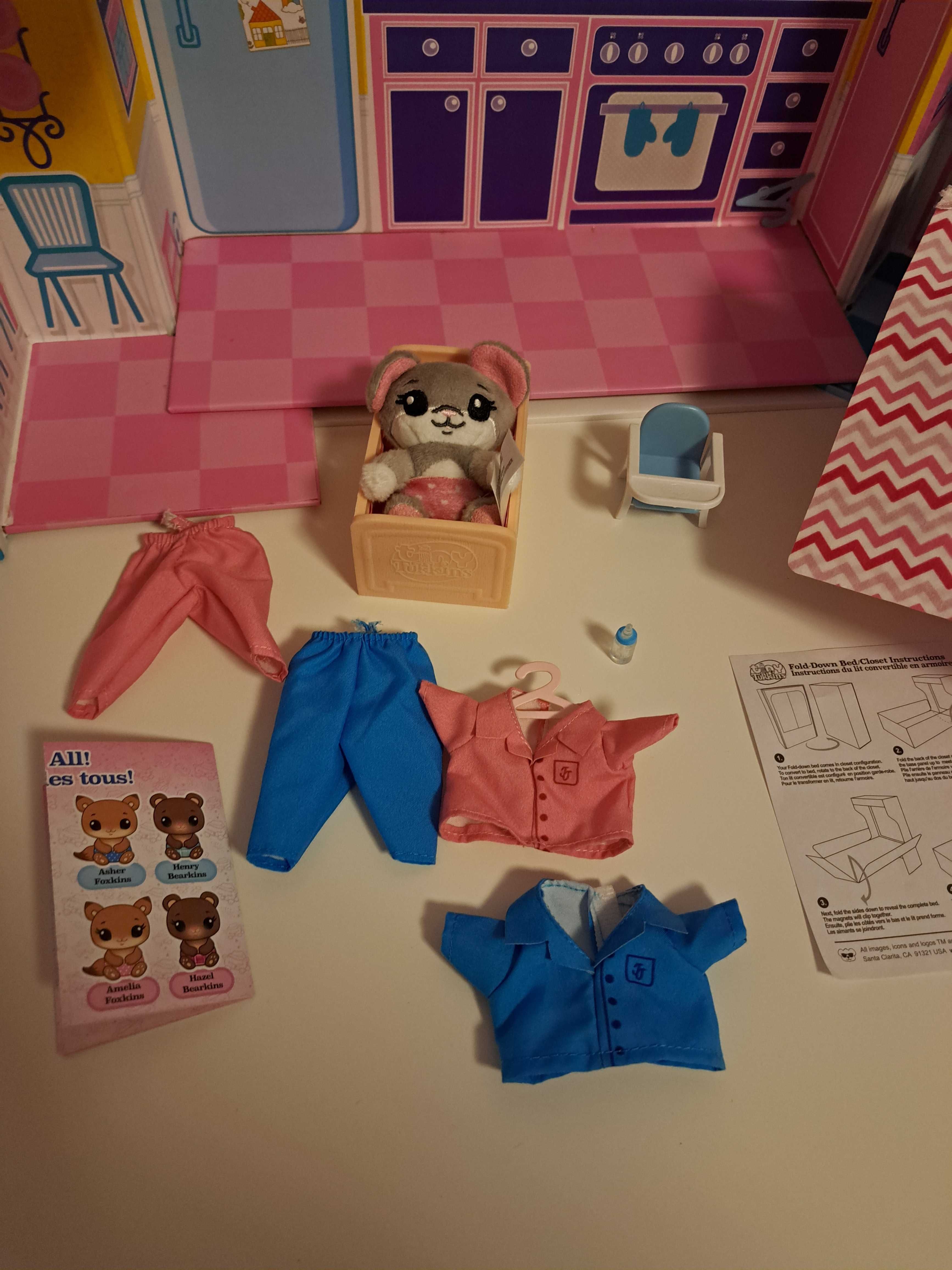Domek dla lalek Deluxe Tiny Tukkins zestaw z pluszowymi myszkami