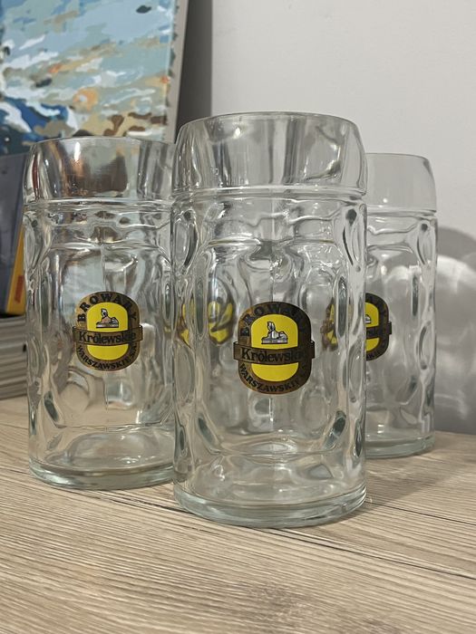 kufle do piwa szklane