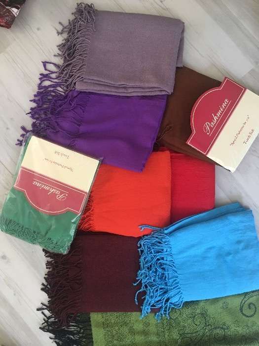 Pashmina 100% - lisas várias cores - NOVAS