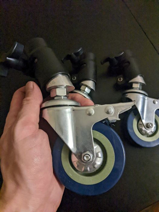 25 мм обертальні колеса для стійки | Журавель | C-stend