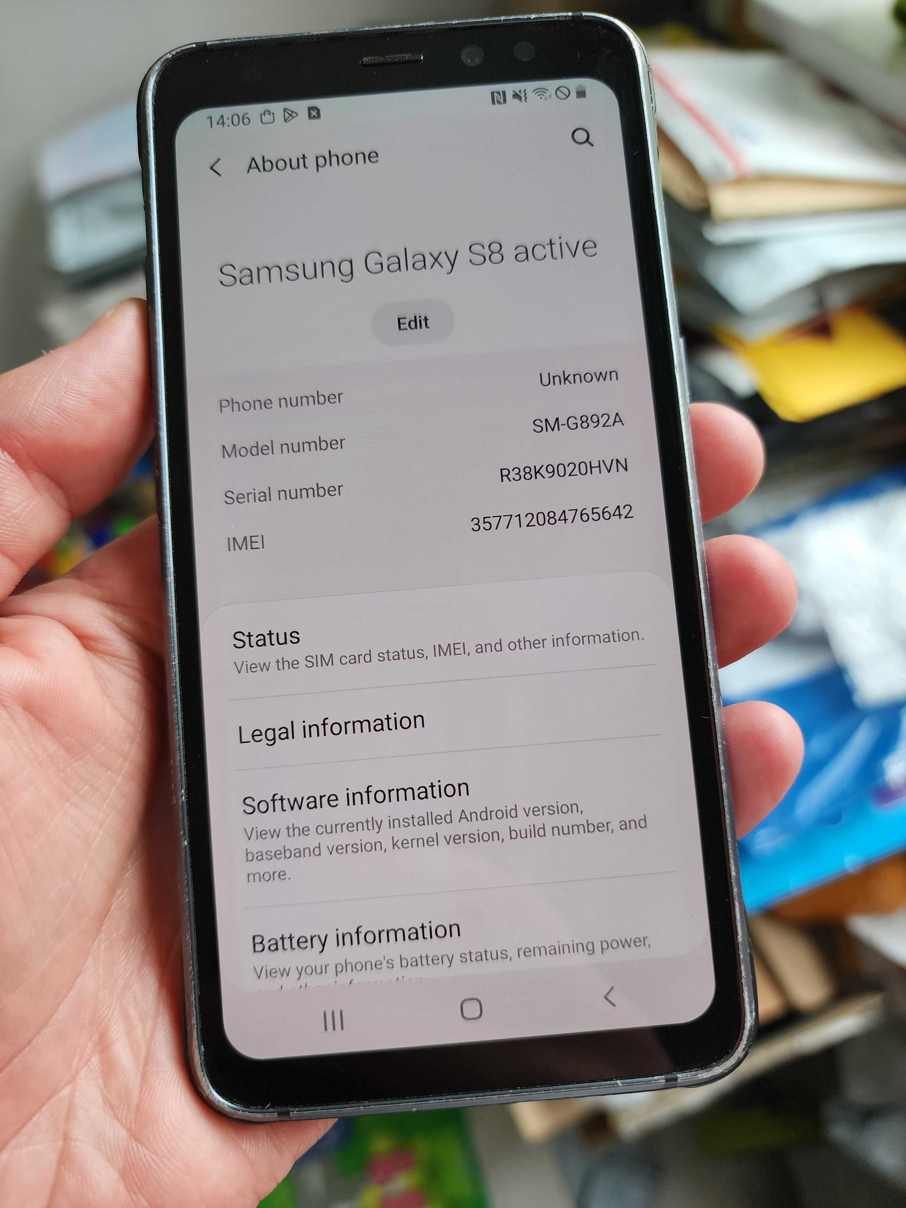 Samsung Galaxy S8 G892 Active 5.8" 4000мам IP68, MIL-STD-810G