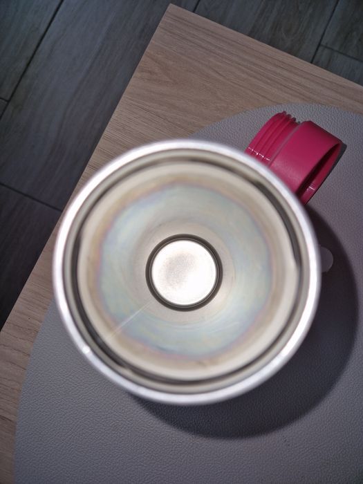 Kubek termiczny Amibition Iris kwiatowy stan bdb 340ml