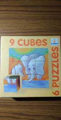 Puzzle de cubos (9 peças)