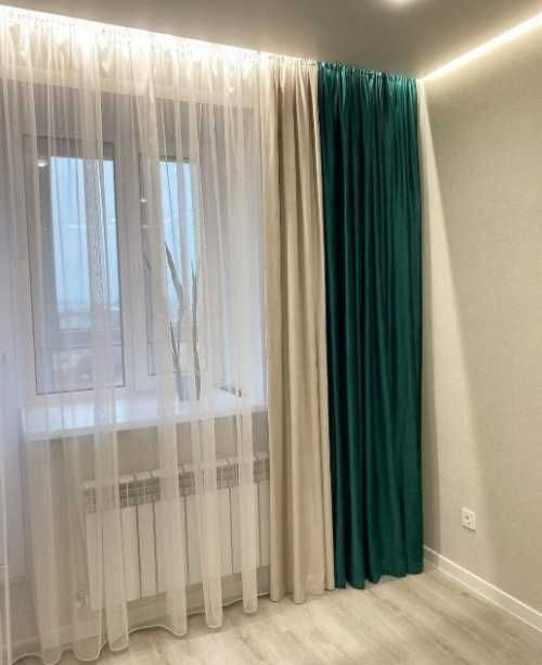 Штори мікровелюр, портьеры велюр, блекаут тюль бархат