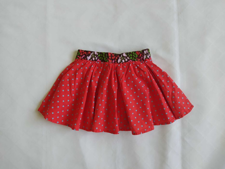 Spódniczka lato kropki H&M 9-12 m-cy / 80 cm