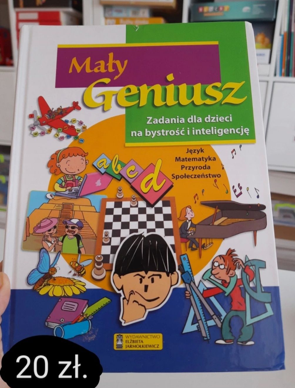 Książka Mały Geniusz zadania dla dzieci na bystrość i inteligencję