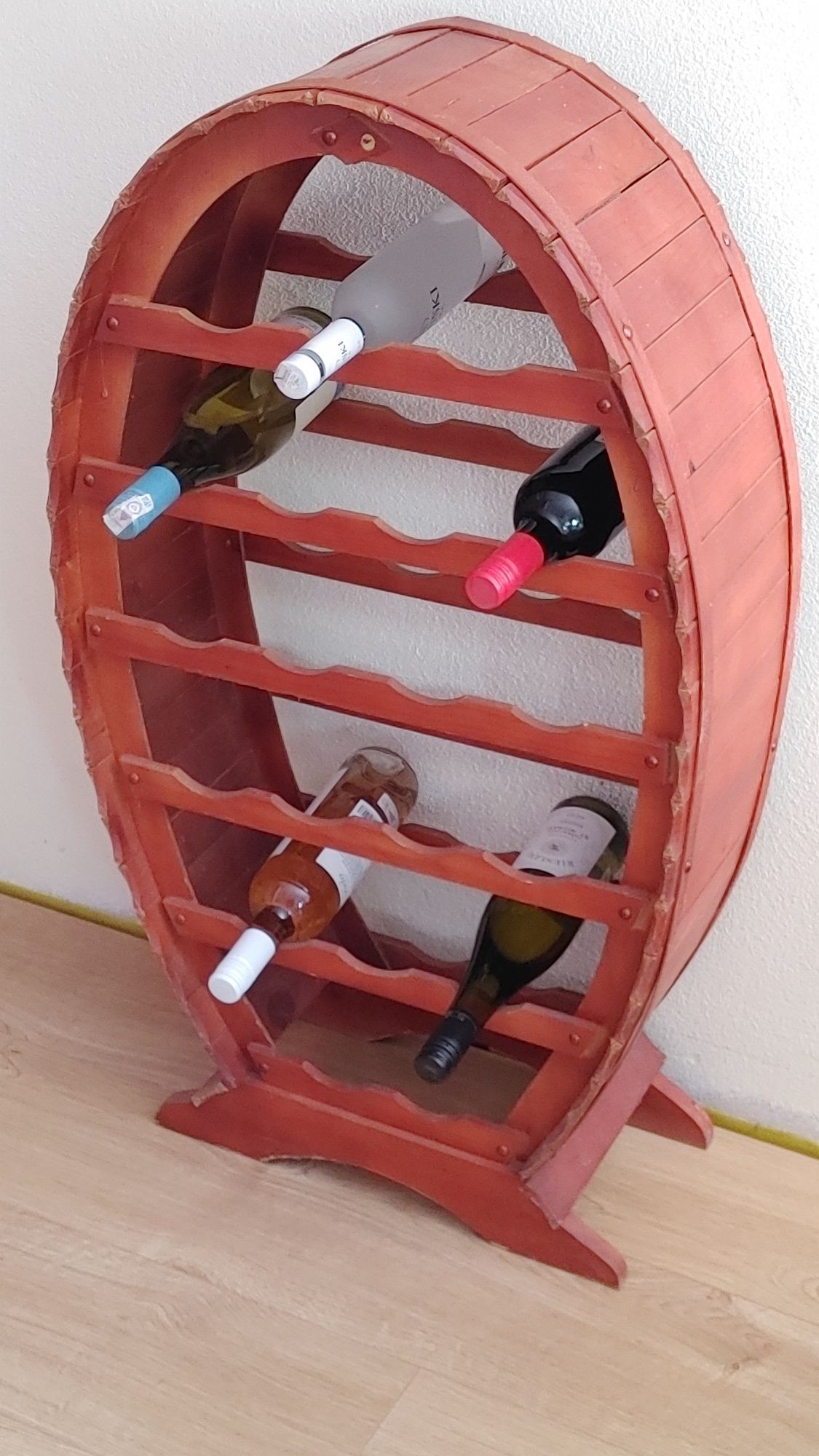 Drewniany stojak szafka na wino butelki alkohole na 20szt.