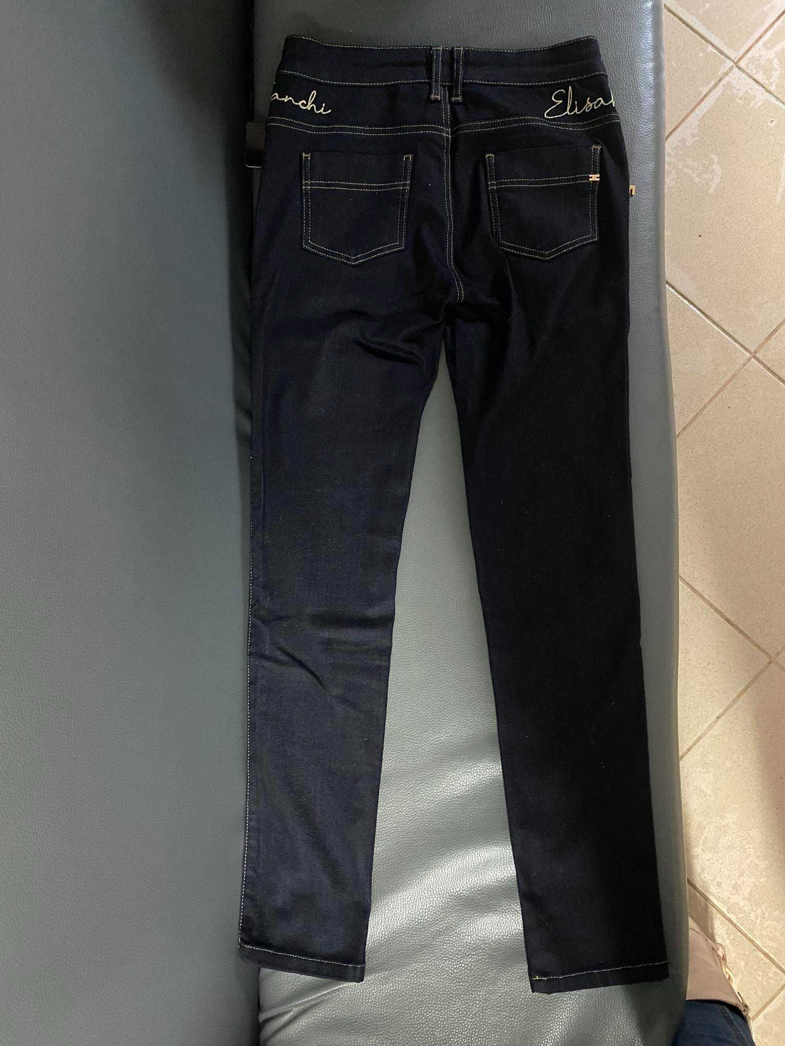 spodnie granatowe jeans Elisabetta