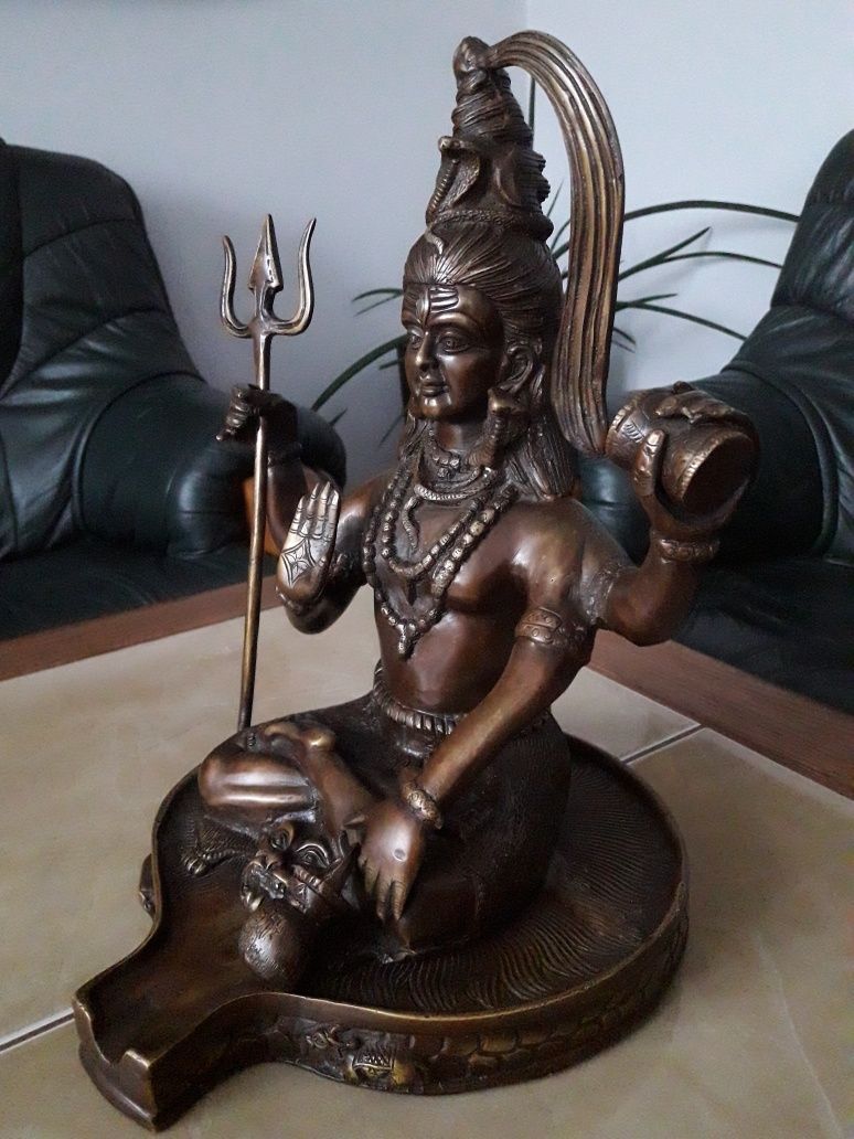 Rzeżba z brązu Shiva, Unikat 6 kg.