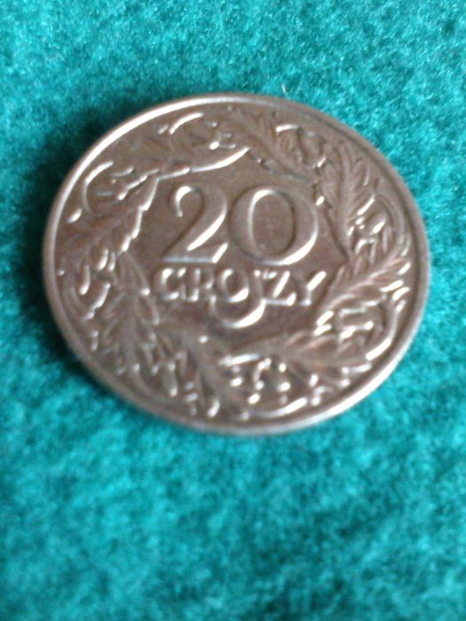 Moneta 20gr 1923r-II Rzeczpospolita-nikiel-mennica Wiedeń-Idealna!