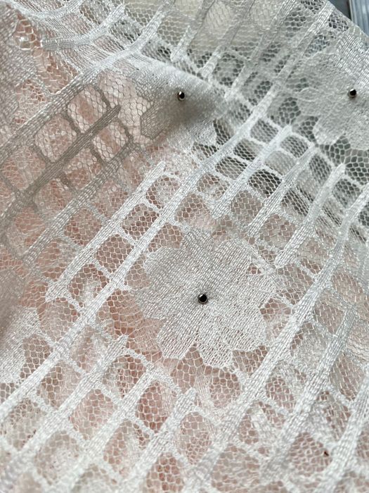 AMERICAN PRINCESS Sukienka wizytowa STOKROTKI tiul  perły