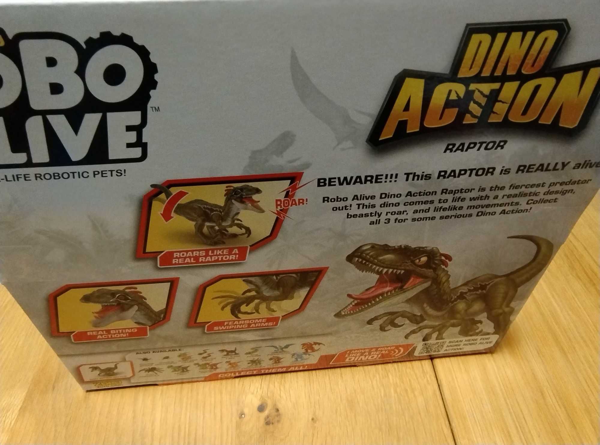 Figurka interaktywna Dino Action seria 1 Raptor