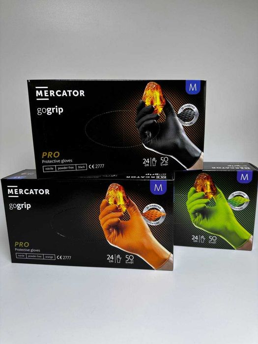 Рукавички нітрилові Mercator Medical Gogrip розмір М
