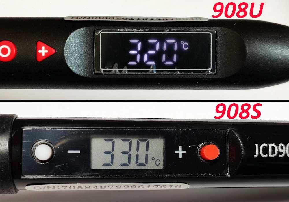 Паяльник JCD 908 S и 908U дисплей регулировка стабилизация t 80W