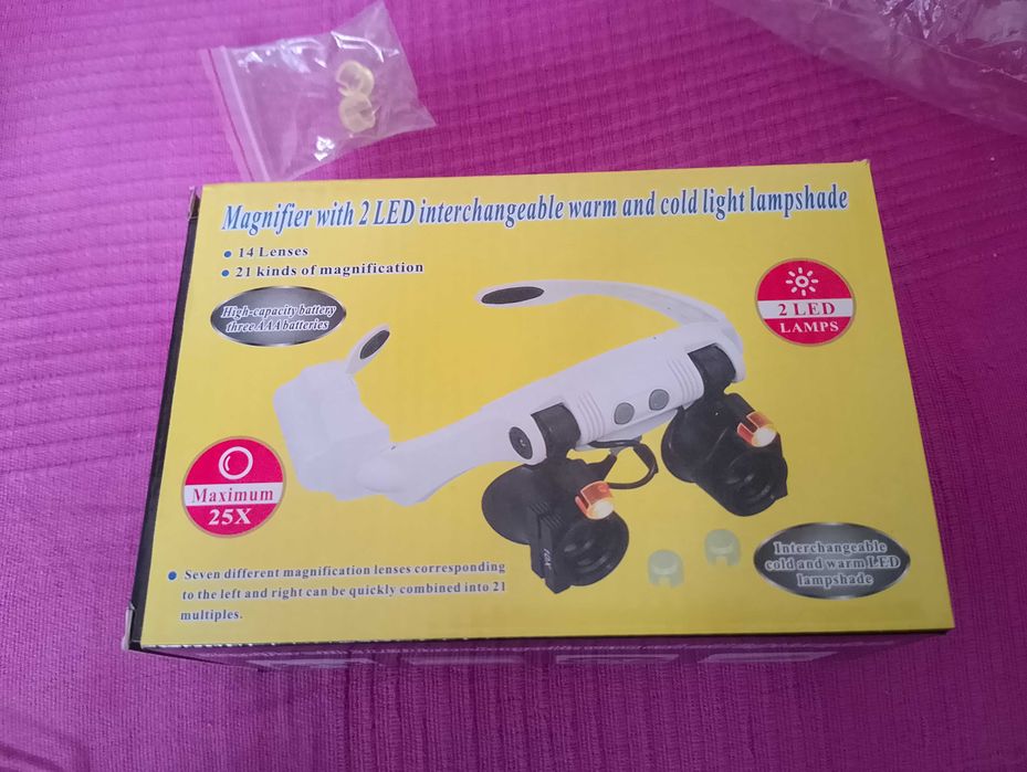 Лупа-окуляри бінокулярні зі змінними лінзами