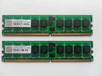 Память 2Gb Kit (2 x 1Gb) , Transcend, DDR2-667 REG-D, CL5