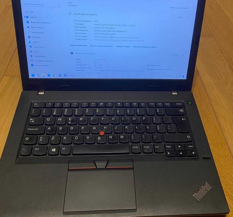 Portatil Lenovo Thinkpad L470 14" - Intel Core i5/8GB RAM/500GB SSD