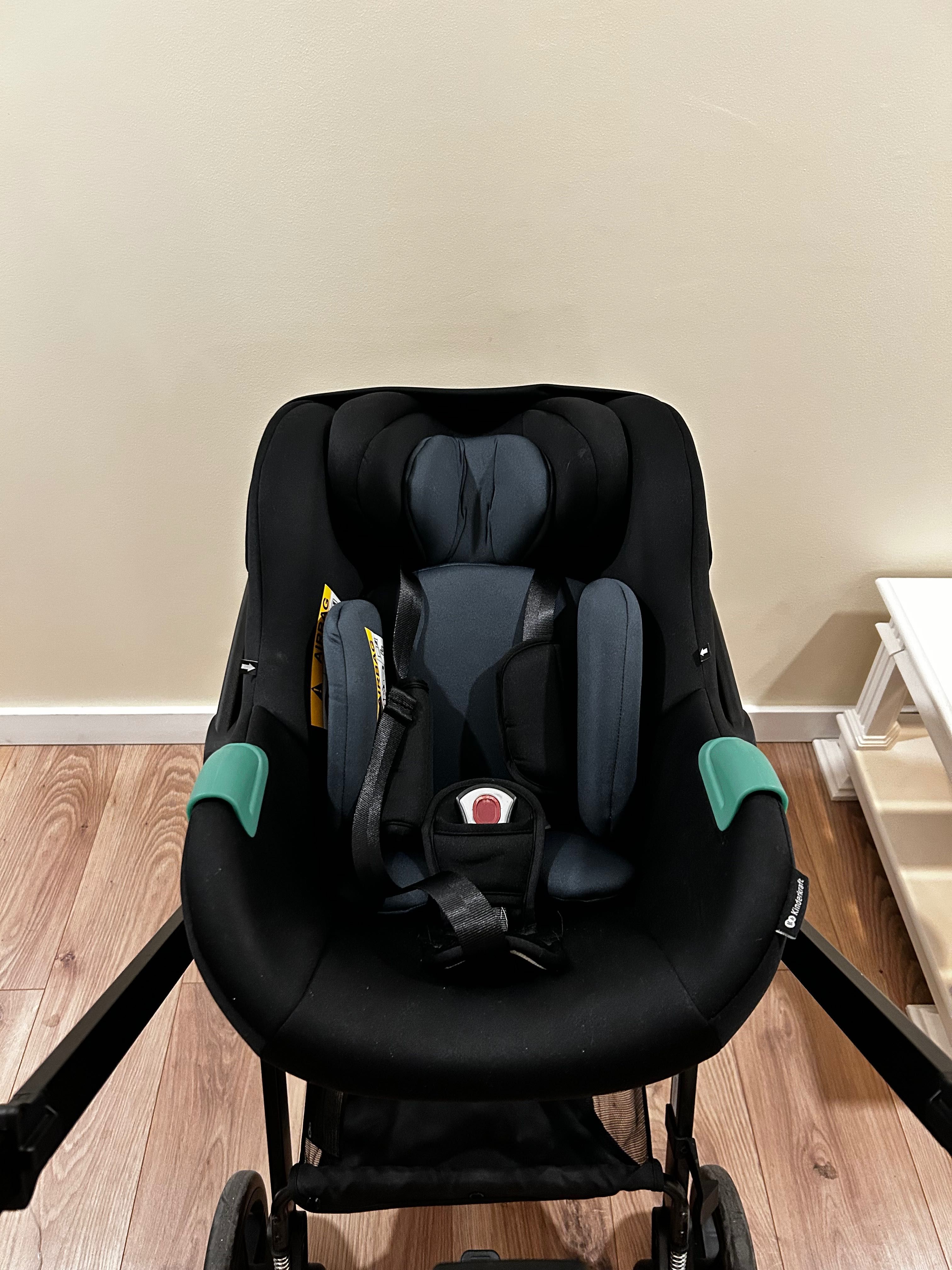 Carrinho de bebê multifuncional, 3 em 1 KINDERKRAFT Newly + mink pro.