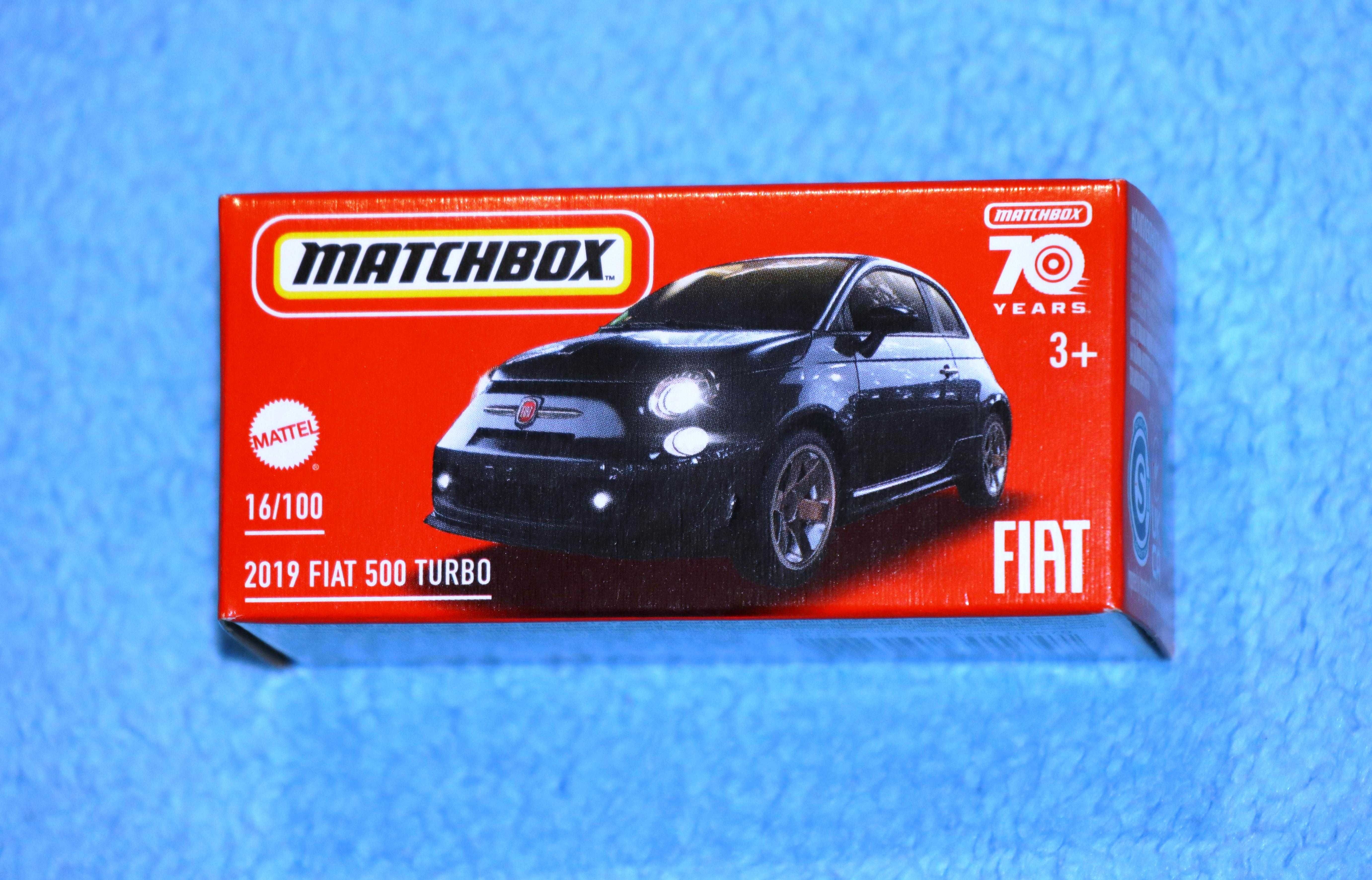 Samochód FIAT 500 TURBO 2019 Matchbox