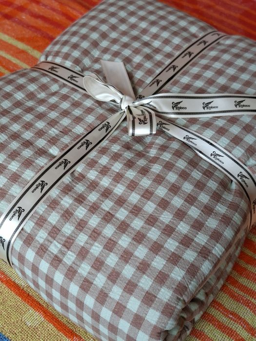 Двоспальний комплект постільної білизни з мусліну. Наволочки 70×70 см.