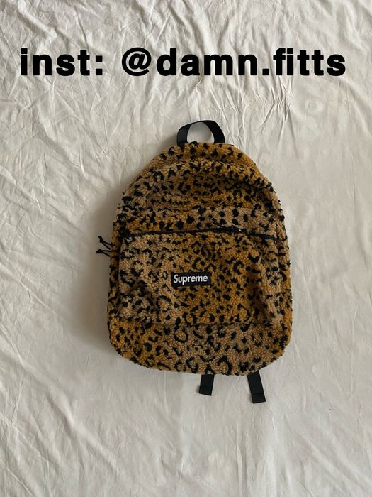 Рюкзак Supreme Leopard fleece