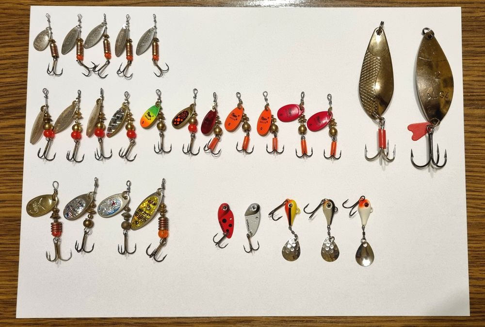 Obrotówki, gumy, przynęty