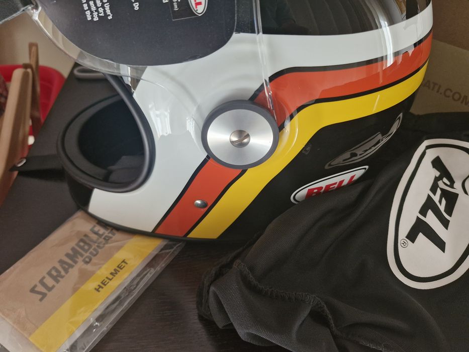 Capacete Bell Ducati Scrambler Black Track, Bullitt, L, novo na caixa