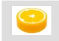LEGO kawałek pomarańczy jedzenie  owoce - 10 sztuk - elementy mix