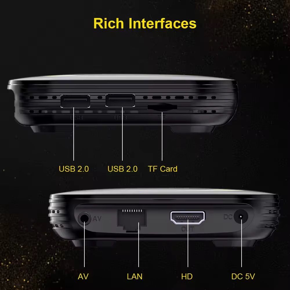 Box Android 12, 4GB Ram e 64GB Rom, nova