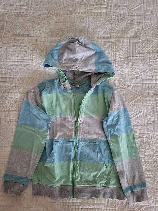 Bluza chłopięca 122cm, rozpinana, z kapturem, 100% bawełna