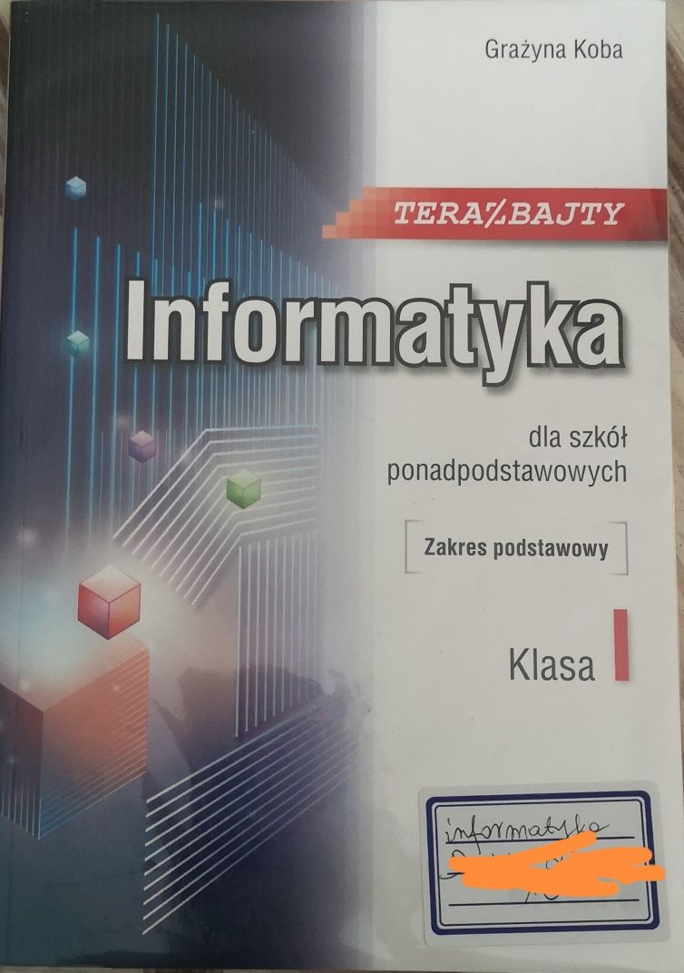 Książka do informatyki klasa 1 szkoła branżowa Teraz bajty jak nowa