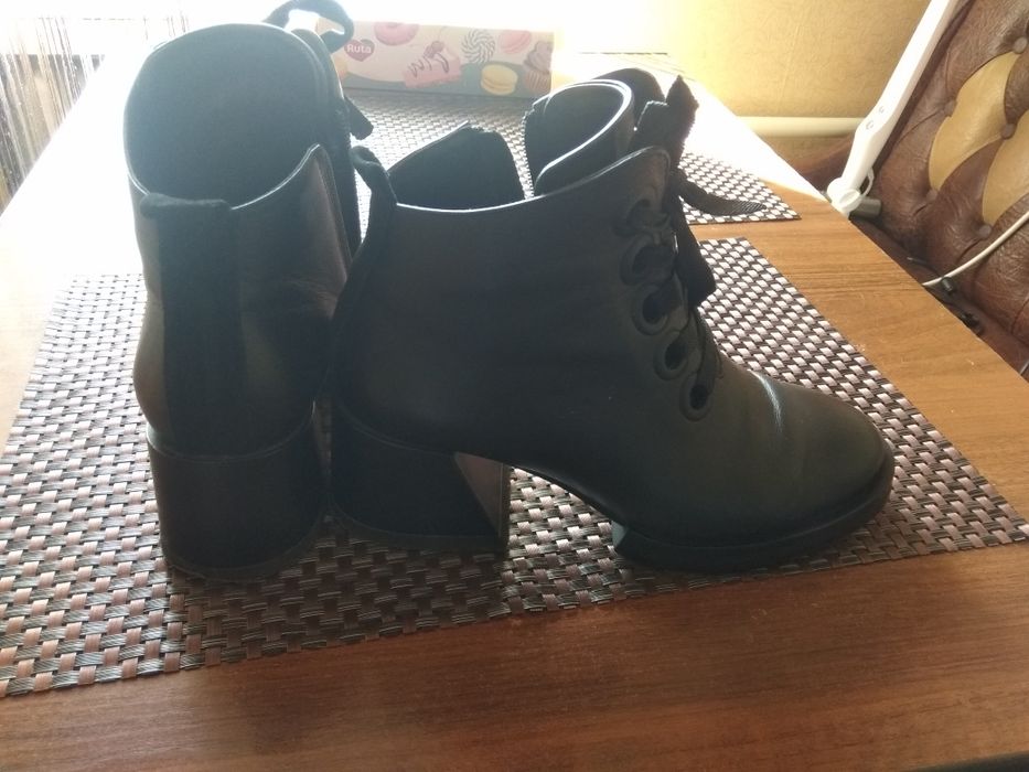 Ботильйони натуральна шкіра, веста-осінь,  37 розмір