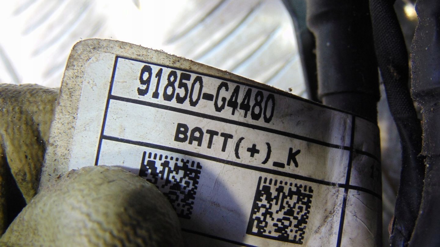 HYUNDAI I30 III 17- 1.4 T-GDI WIĄZKA ALTERNATORA ROZRUSZNIKA KLEMA PLUSOWA