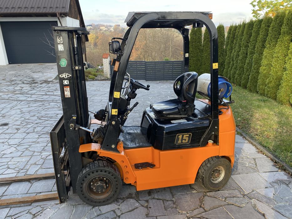 Wozek widlowy Hangcha 15. 1,5tony 2010r. Ważne UDT