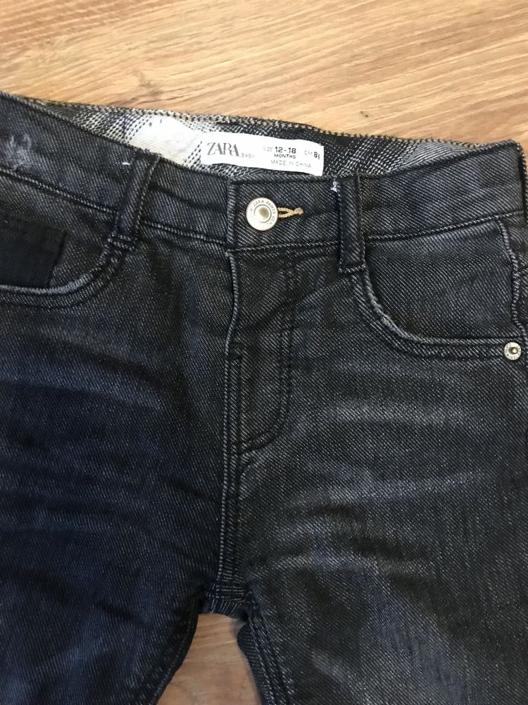 Spodnie jeansy Zara 86 na podszewce