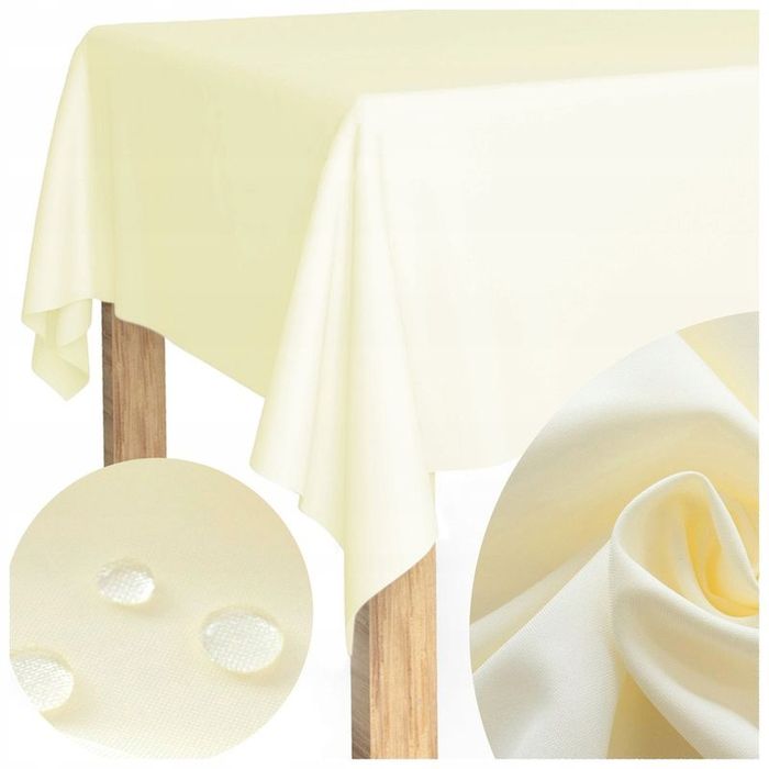 Obrus 140x240 na Stół Plamoodporny Elegancki Savio Krem