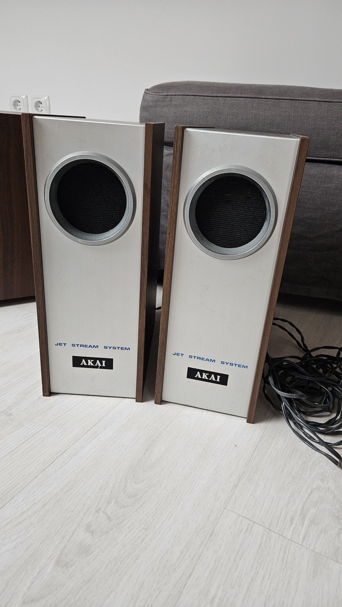 Sistema de som Akai Reel to Reel tape deck